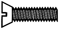 Heavy-Duty Brass Flat Head Screws – 10 Pack, 1/2 x .060”